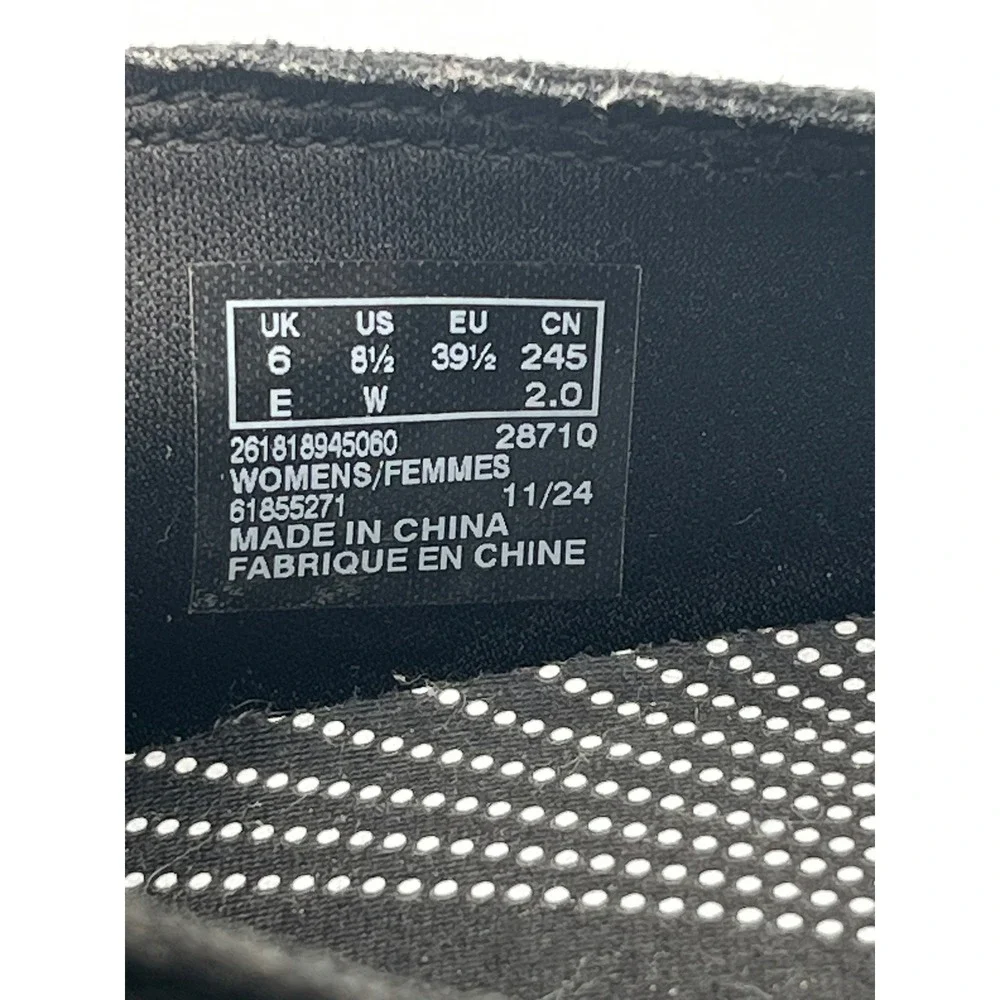 Clarks Cloudsteppers Women Sz 8.5W Wide Black Slip On Sneakers Washable